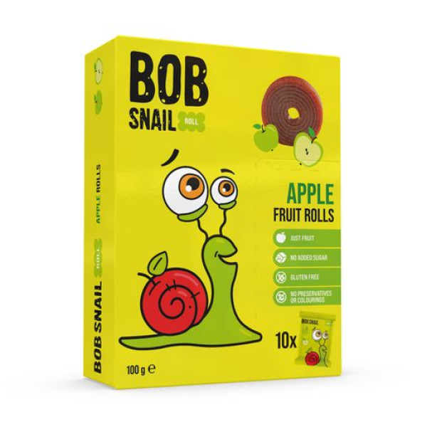 BOB SNAIL ФРУКТОВІ РОЛИ "ЯБЛУКО" 100ГР