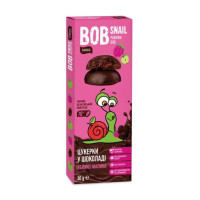 BOB SNAIL ЦУКЕРКИ ЯБЛУЧНО-МАЛИНОВІ В ЧОРН.ШОКОЛАДІ 30ГР