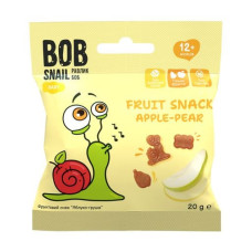 BOB SNAIL ФРУКТОВИЙ СНЕК "ЯБЛУКО-ГРУША" 20ГР
