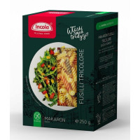 INCOLA МАКАРОНИ FUSILLI tricolore - спіральки 250 ГР