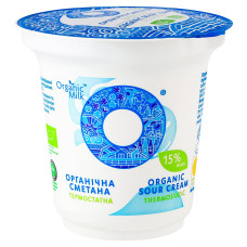 ОРГАНІК МІЛК СМЕТАНА 15 % 250 ГР