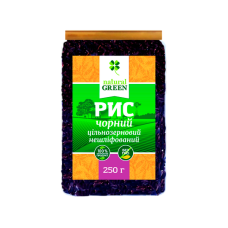 NATURAL GREEN РИС ЧОРНИЙ Ц/З 250 ГР