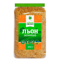 NATURAL GREEN НАСІННЯ ЛЬОНУ ЗОЛОТОГО 300ГР