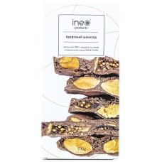 INE PRODUCTS ШОКОЛАД МОЛОЧНИЙ 38% МИГДАЛЬ ІНЖИР 100ГР