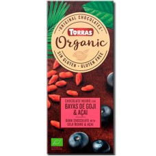 TORRAS ШОКОЛАД ORGANIC ГОДЖІ І АСАІ 100ГР