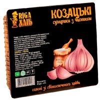 РІГА ХЛІБ СУХАРИКИ КОЗАЦЬКІ З ЧАСНИКОМ 100ГР