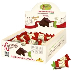 КОРИСНА КОНДИТЕРСЬКА ЦУКЕРКИ ГЛАЗУР.ШОКОЛАДОМ АСОРТІ 1ШТ