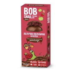 ЦУКЕРКИ ЯБЛУЧНО-ПОЛУНИЧНІ BOB SNAIL У БЕЛЬГІЙСЬКОМУ МОЛОЧНОМУ ШОКОЛАДІ 30Г