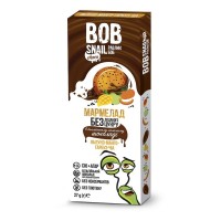 BOB SNAIL НАТУР.МАРМЕЛАД ЯБЛУКО-МАНГО-ГАРБУЗ-ЧІА В БЕЛЬГ.МОЛ.ШОКОЛАДІ 27ГР