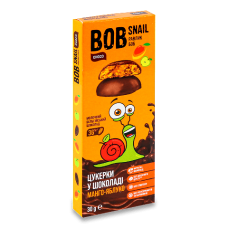 ЦУКЕРКА МАНГО-ЯБЛУКО У МОЛОЧНОМУ ШОКОЛАДІ BOB SNAIL 30 ГР