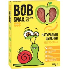 ЦУКЕРКИ ЯБЛУКО-БАНАН BOB SNAIL 60 ГР