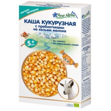 КАША НА КОЗЯЧОМУ МОЛОЦI КУКУРУДЗЯНА З ПРЕБIОТИКАМИ ДИТЯЧА FLEUR ALPINE 200Г