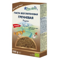 ПАСТА РИСІНКИ ГРЕЧАНІ БЕЗ ГЛЮТЕНУ FLEUR ALPINE 250 ГР