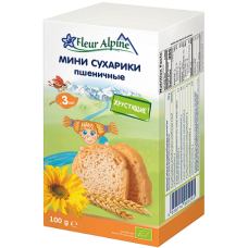 FLEUR ALPINE ДИТ.МІНІ СУХАРИКИ ПШЕНИЧНІ 100ГР FLEUR ALPINE ДИТ.МІНІ СУХАРИКИ ПШЕНИЧНІ 100ГР