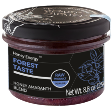 МЕДОВО-АМАРАНТОВА СУМІШ FOREST TASTE ЧОРНИЦЯ HONEY ENERGY 250 ГР