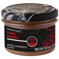 МЕДОВО-АМАРАНТОВА СУМІШ PINK BERRY З МАЛИНОЮ HONEY ENERGY 250 ГР