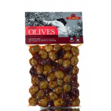 ОЛИВКИ ILIDA GREEN OLIVES З ОРЕГАНО І ПЕРЦЕМ БУКОВО 250Г