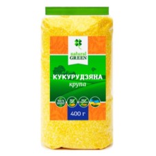 КРУПА КУКУРУДЗЯНА NATURAL GREEN 400 ГР