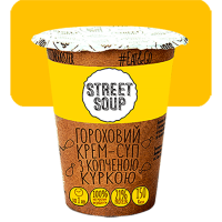 КРЕМ-СУП ГОРОХОВИЙ STREET SOUP З КОПЧЕНОЮ КУРКОЮ 50Г