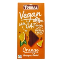 ШОКОЛАД VEGAN З АПЕЛЬСИНОМ TORRAS 100 ГР