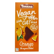 ШОКОЛАД VEGAN З АПЕЛЬСИНОМ TORRAS 100 ГР