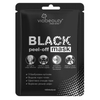 VIA BEAUTY МАСКА ОЧИЩУЮЧА BLACK MASK з бамбуковим вугіллям 1ШТ