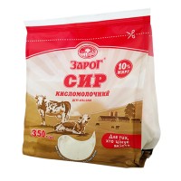 СИР КИСЛОМОЛОЧНИЙ 10% ЗАРОГ 350 ГР