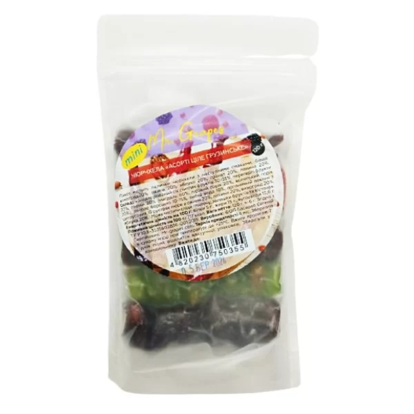 MR.GRAPES ЧУРЧХЕЛА МІНІ "АСОРТІ ЦІЛЕ ГРУЗИНСЬКЕ" 120ГР