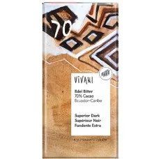VIVANI ШОКОЛАД ЧОРНИЙ 70% ОРГ. 100ГР
